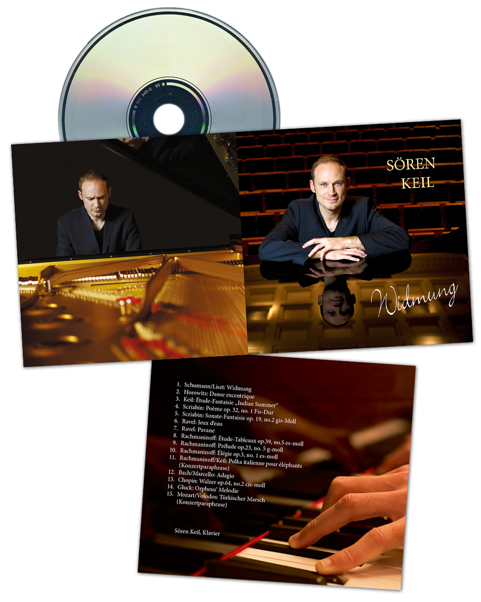 Beispiel Gestaltung CD Booklet