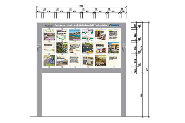 Beispiel Gestaltung Infotafel