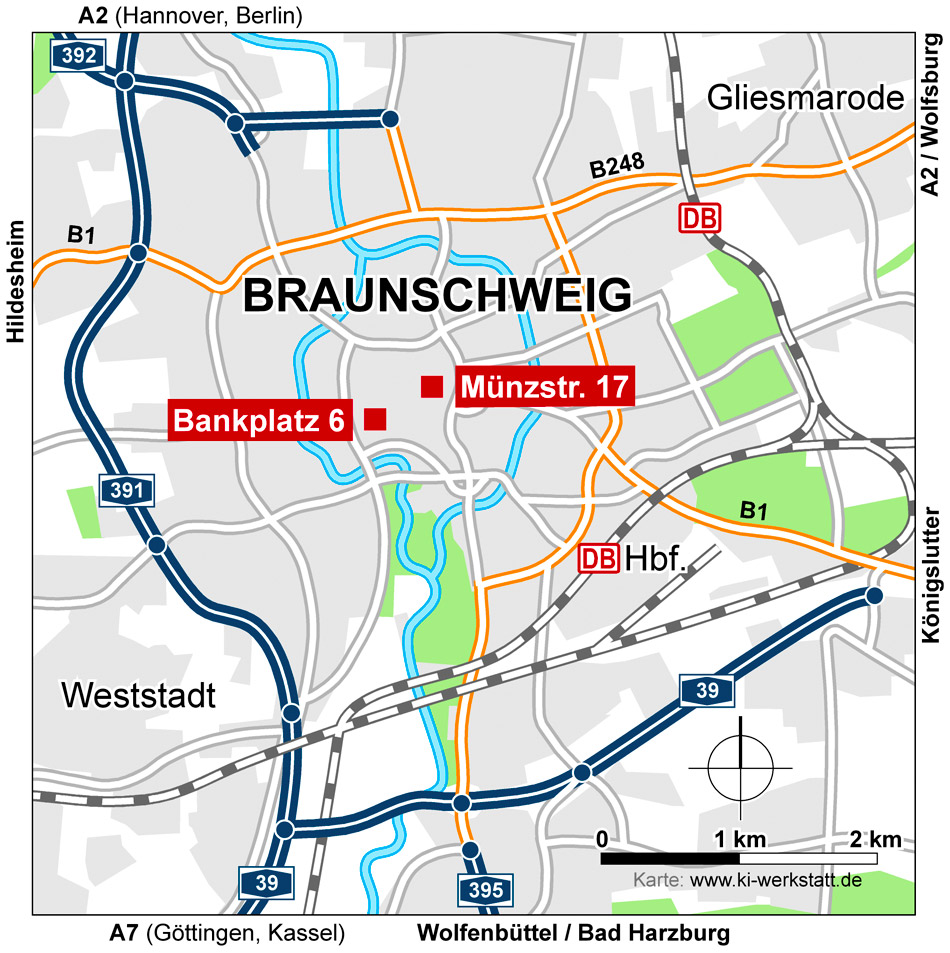 Beispiel Gestaltung Stadtplan